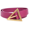 Bottega Veneta Triangle Buckle Leather Belt