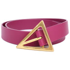 Bottega Veneta Triangle Buckle Leather Belt
