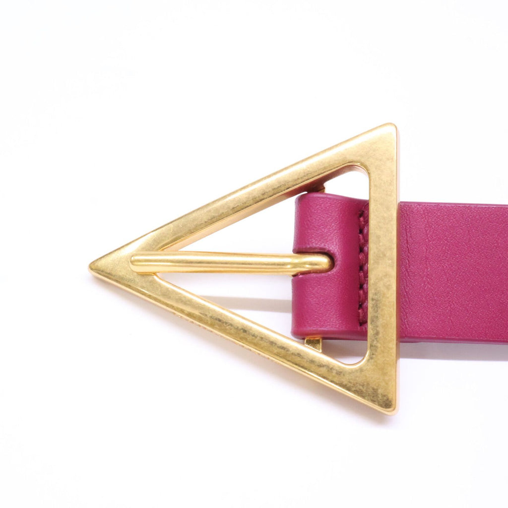 Bottega Veneta Triangle Buckle Leather Belt — view 4