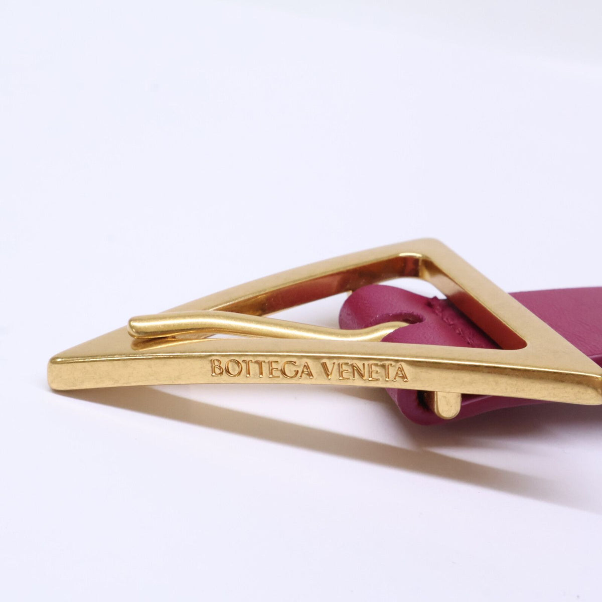 Bottega Veneta Triangle Buckle Leather Belt — view 6