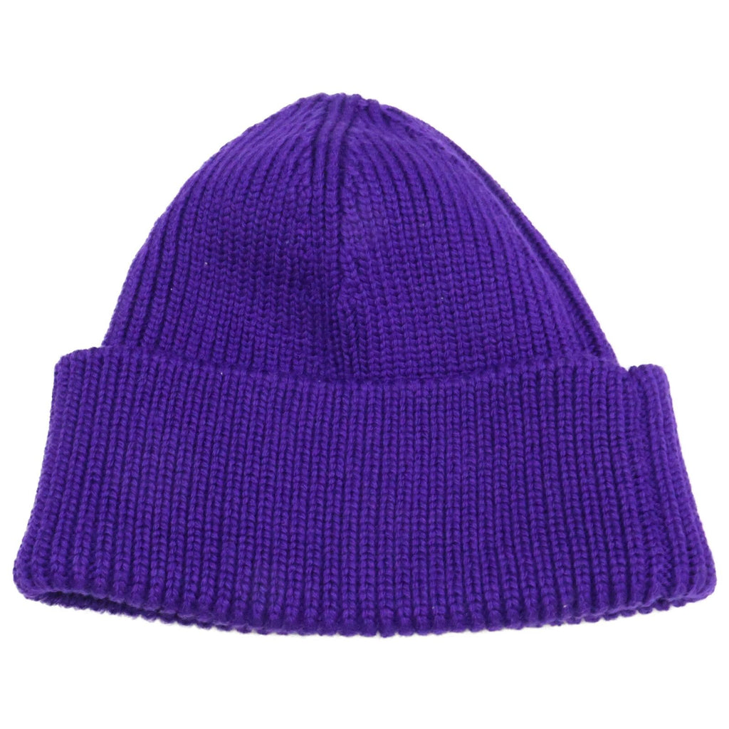 Prada Rubber Logo Patch Knit Beanie XS Hat — view 6