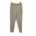 Hermes Gaultier Beige Virgin Wool Coin Purse Center Crease Tapered Pants 36