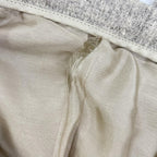 Hermes Gaultier Beige Virgin Wool Coin Purse Center Crease Tapered Pants 36 — view 6