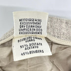 Hermes Gaultier Beige Virgin Wool Coin Purse Center Crease Tapered Pants 36 — view 5