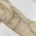 Hermes Gaultier Beige Virgin Wool Coin Purse Center Crease Tapered Pants 36 — view 7