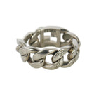 Fendi Chain Ring FF Logo Zucca M Silver — view 3