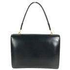 Hermes Handbag Paloniere Gold Box Calf Black Vintage Leather — view 2