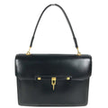 Hermes Handbag Paloniere Gold Box Calf Black Vintage Leather