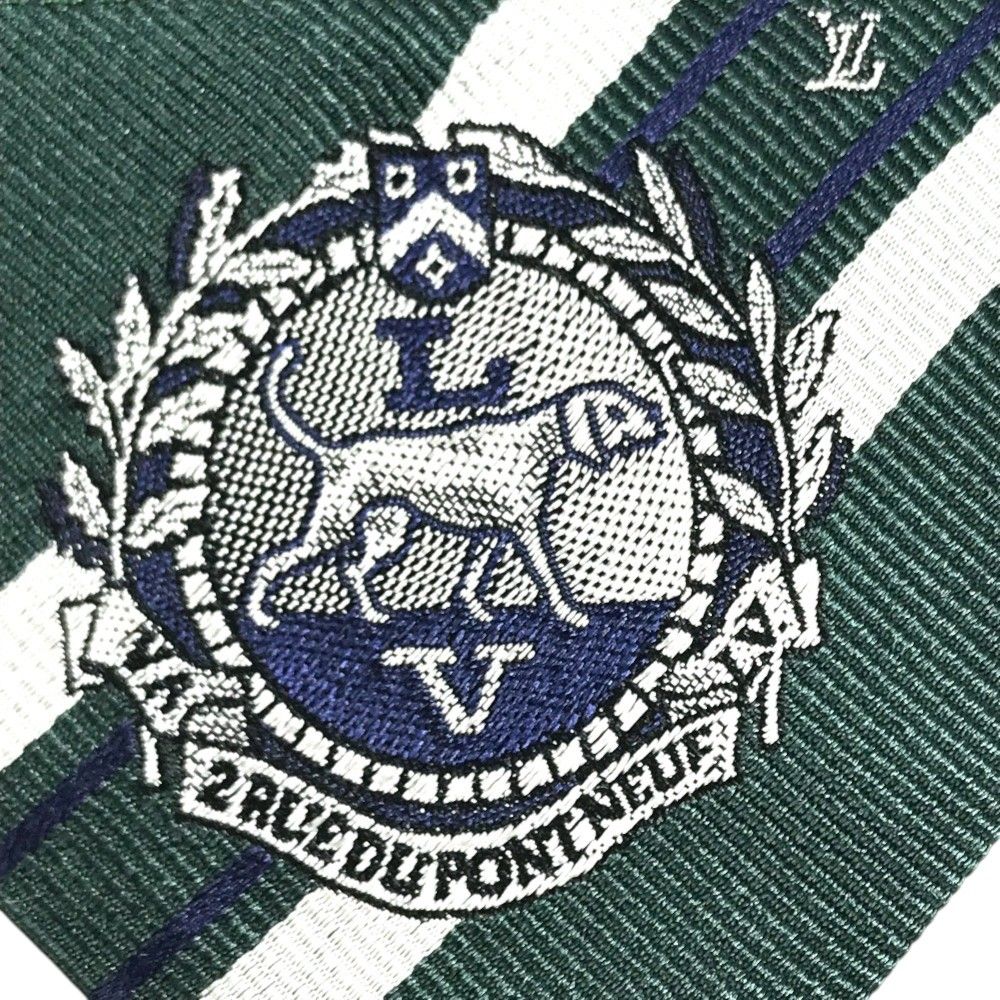 Louis Vuitton Collar Dog Bandana PM Silk Green Pet Accessory — view 5