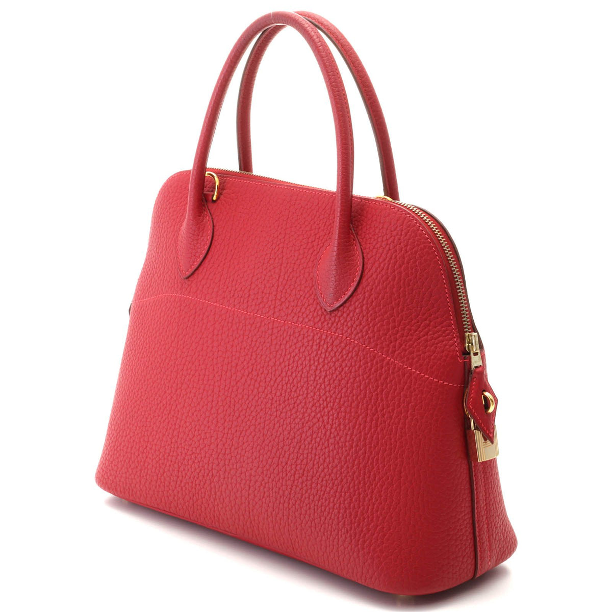 Hermes Bolide 31 Rouge Garance H Handbag Fjord — view 2