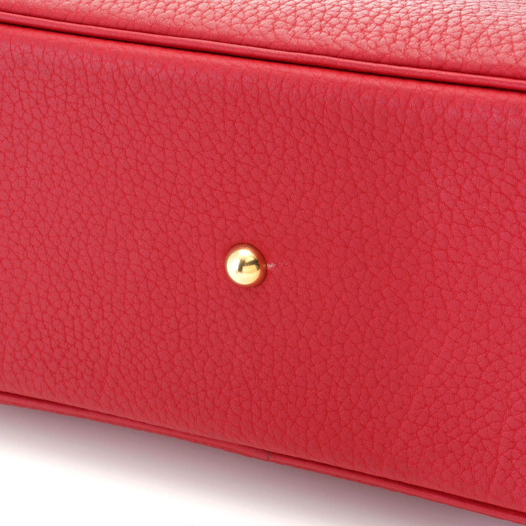 Hermes Bolide 31 Rouge Garance H Handbag Fjord — view 8