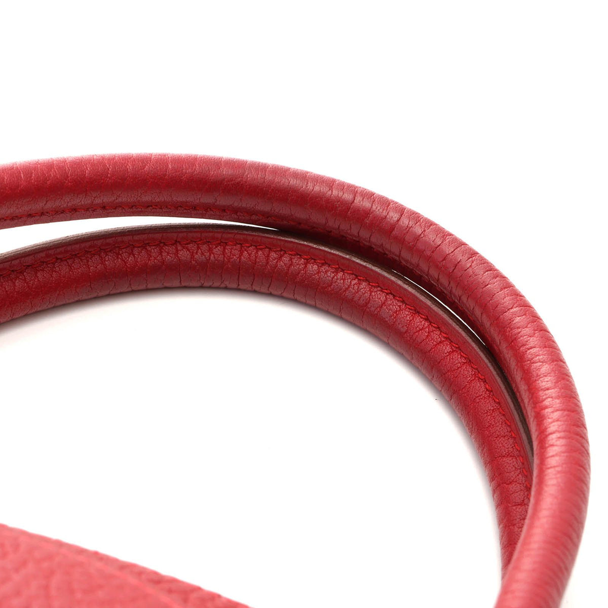 Hermes Bolide 31 Rouge Garance H Handbag Fjord — view 5