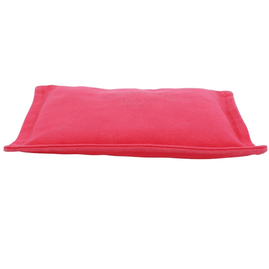 Hermes Yachting Flat PM Canvas Pink Pouch Silver — view 4