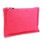 Hermes Yachting Flat PM Canvas Pink Pouch Silver — view 2