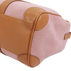 Gucci Mini Boston Bag Leather Suede Pink Beige Gold — view 5