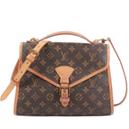 Louis Vuitton Bel Air Monogram Leather Brown Handbag Gold