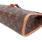 Louis Vuitton Bel Air Monogram Leather Brown Handbag Gold — view 5