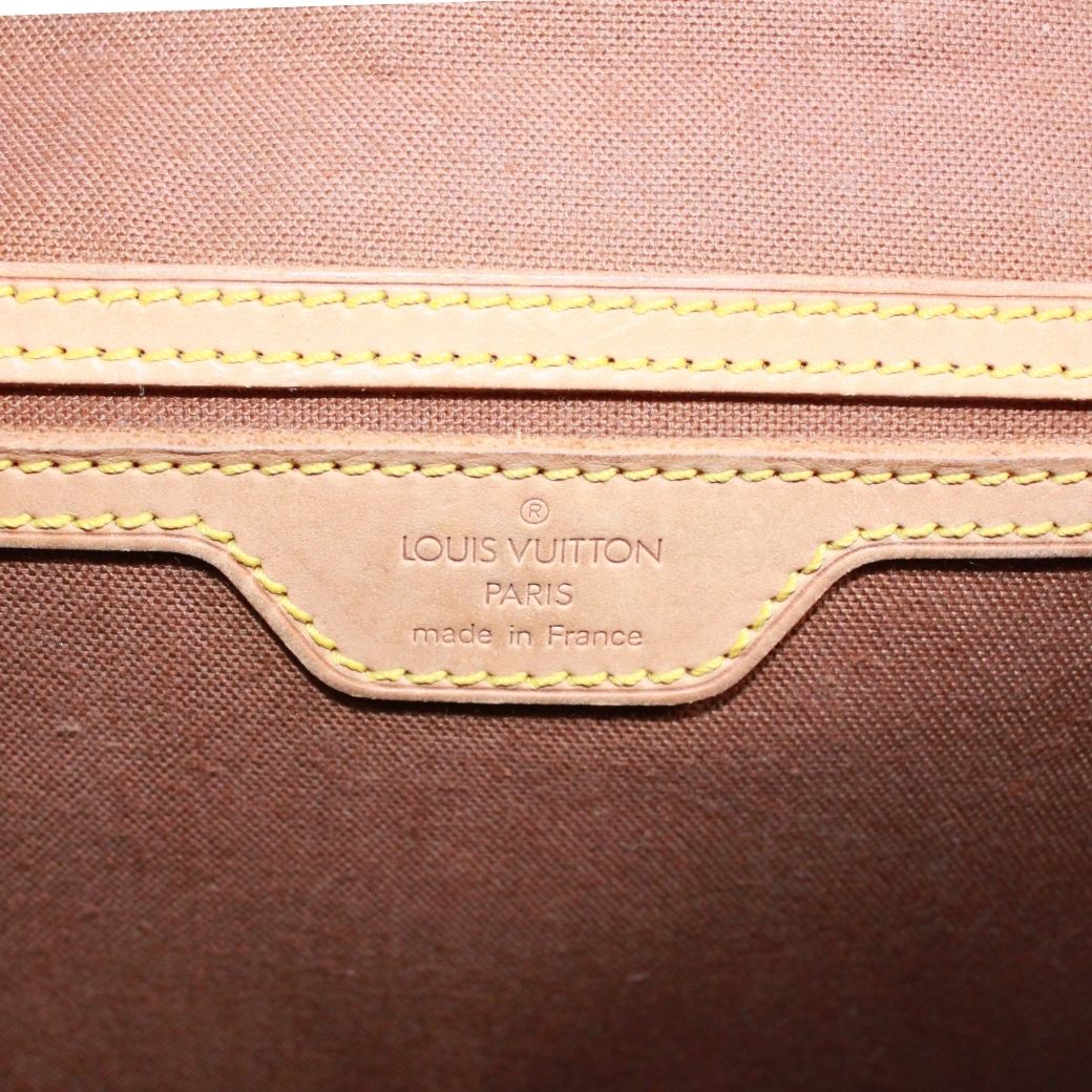 Louis Vuitton Bel Air Monogram Leather Brown Handbag Gold — view 8