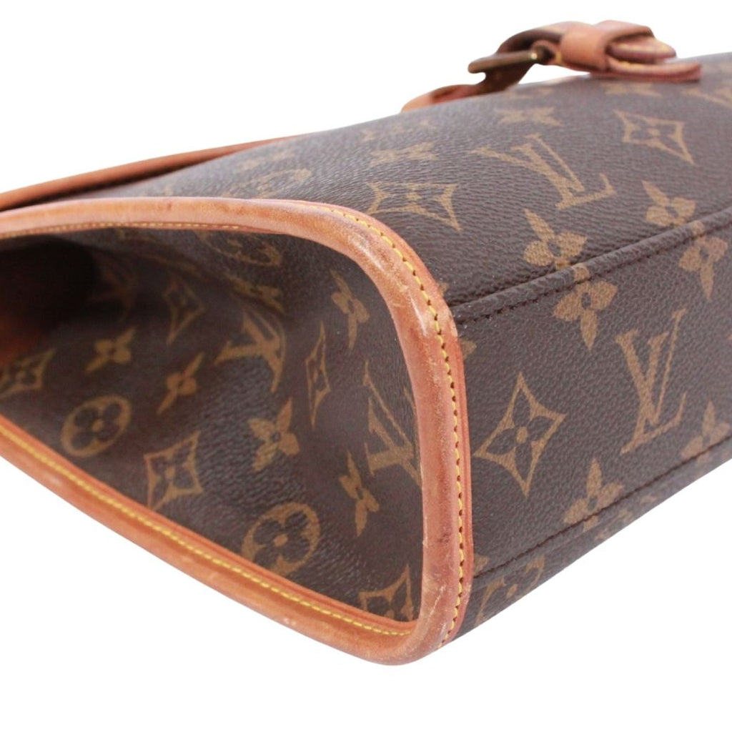 Louis Vuitton Bel Air Monogram Leather Brown Handbag Gold — view 6