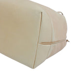 Chanel CC Logo Drawstring Lambskin Beige Shoulder Bag Gold — view 5