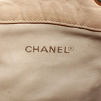 Chanel CC Logo Drawstring Lambskin Beige Shoulder Bag Gold — view 8