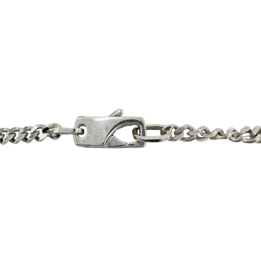 Gucci Cutout G Bar Silver Necklace — view 3
