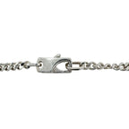 Gucci Cutout G Bar Silver Necklace — view 3