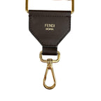 Fendi FF Logo Shoulder Strap Leather Canvas Pink Brown Gold — view 5