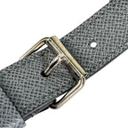 Louis Vuitton Shoulder Strap Leather Blue Gray Silver — view 6