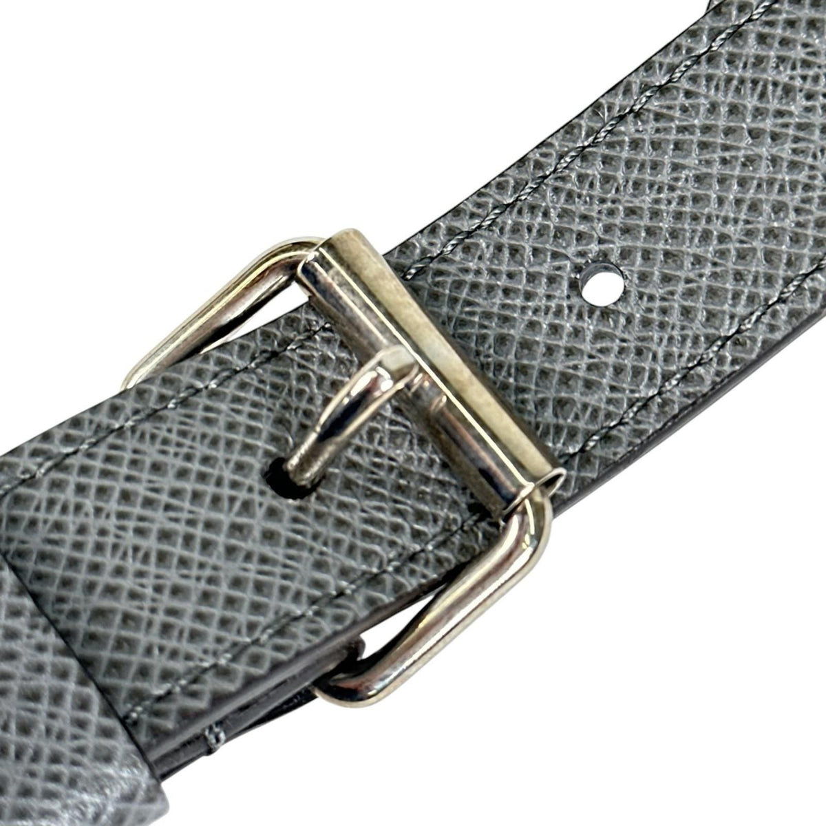 Louis Vuitton Shoulder Strap Leather Blue Gray Silver — view 6