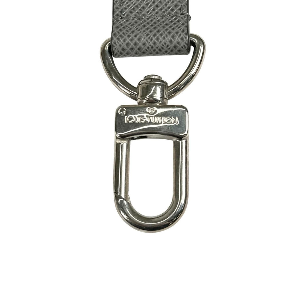 Louis Vuitton Shoulder Strap Leather Blue Gray Silver — view 5