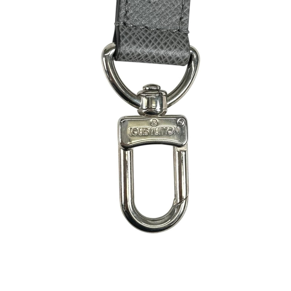 Louis Vuitton Shoulder Strap Leather Blue Gray Silver — view 4