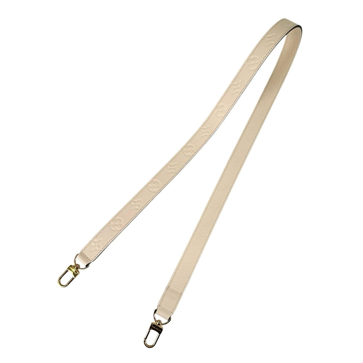 Louis Vuitton Shoulder Strap Leather Ivory Gold — view 2