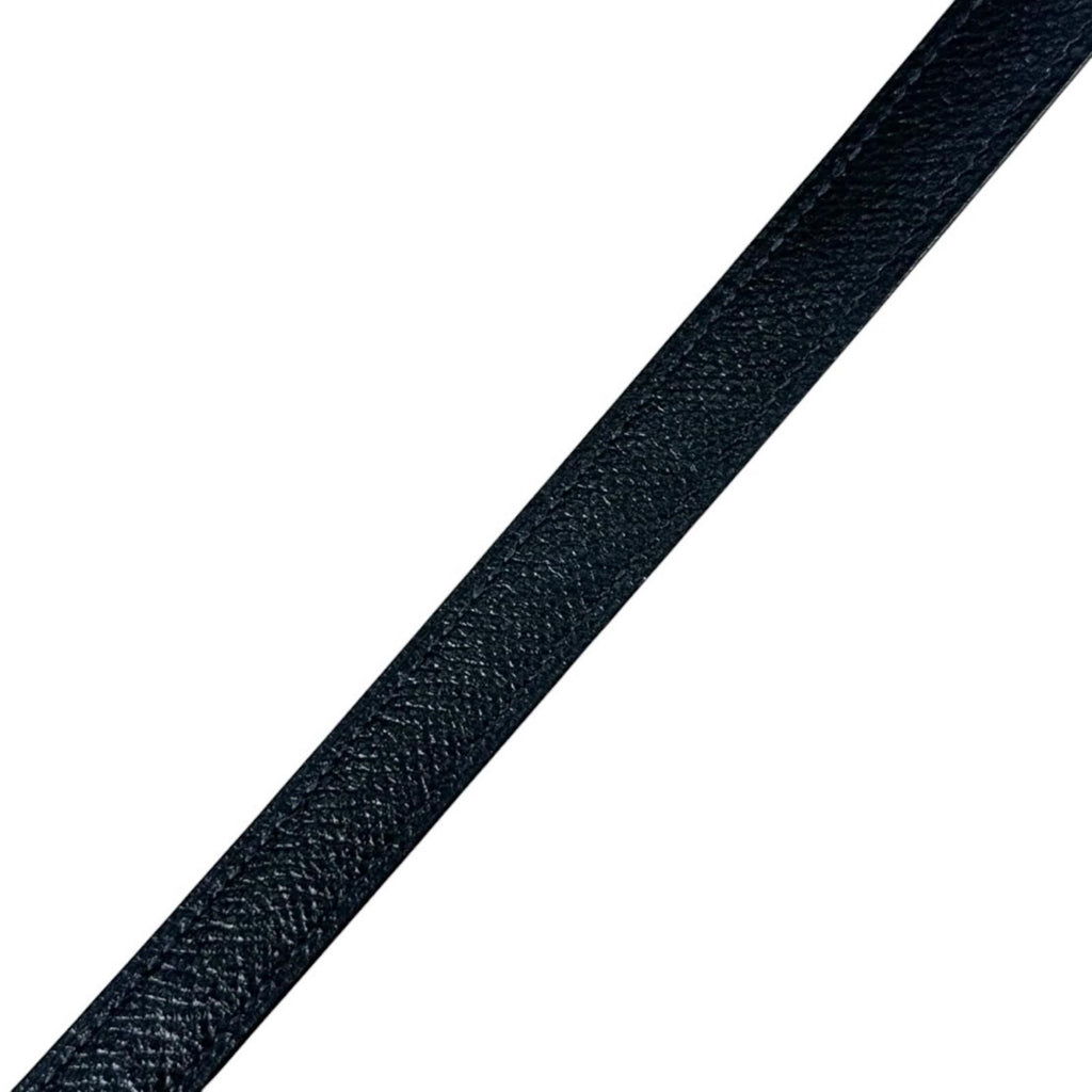Hermes Shoulder Strap Leather Blue Gold — view 2