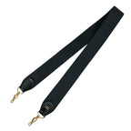 Hermes Shoulder Strap Canvas Box Calf Black Gold — view 2