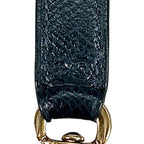 Hermes Shoulder Strap Leather Blue Gold — view 4