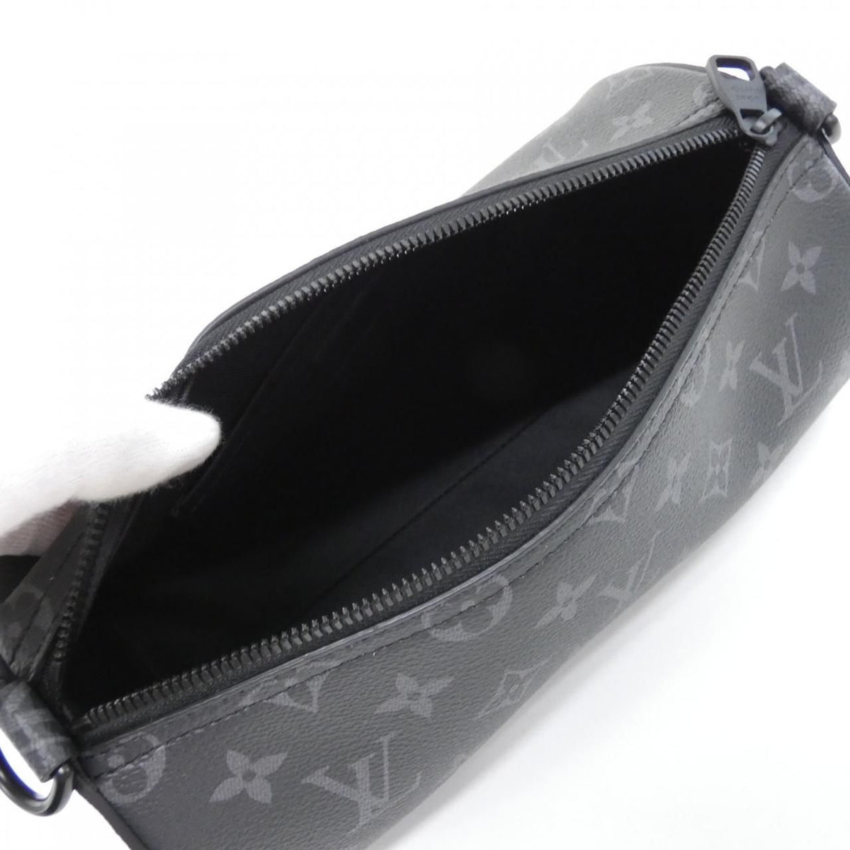 Louis Vuitton Monogram Eclipse Soft Polochon PM Bag — view 6