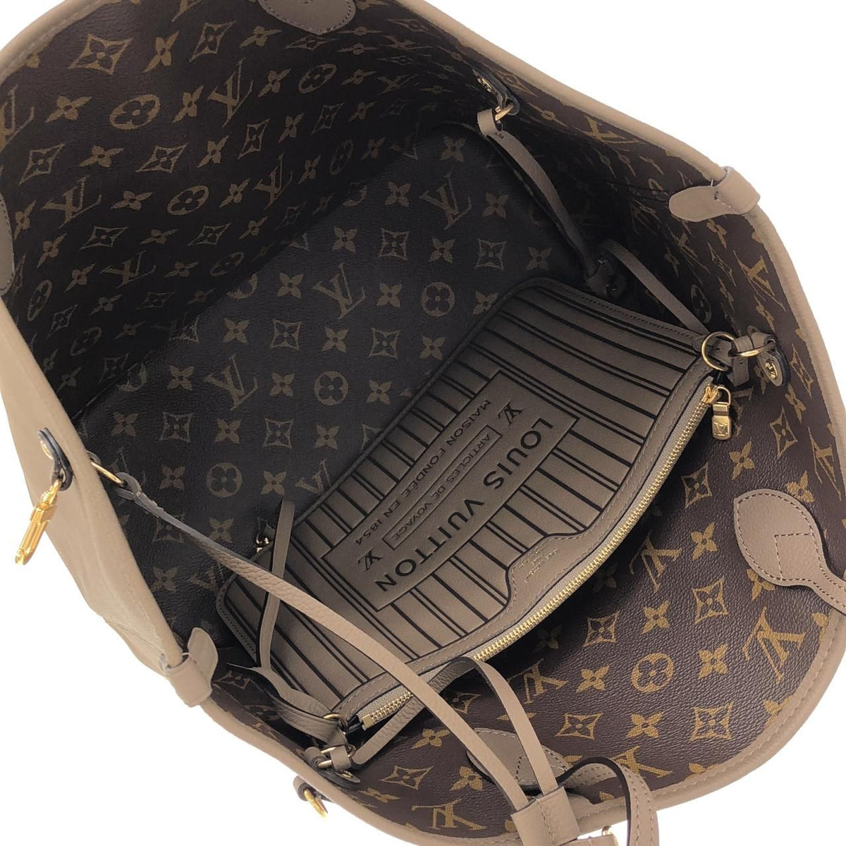 Louis Vuitton Monogram Neverfull Inside Out MM Bag — view 8