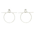 Hermes Earrings Loop MM Silver