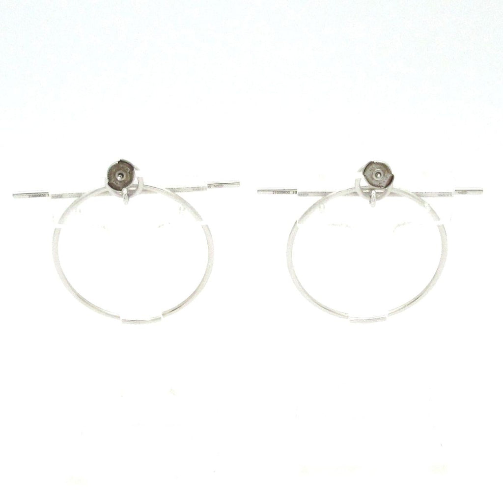 Hermes Earrings Loop MM Silver — view 3