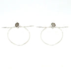 Hermes Earrings Loop MM Silver — view 3