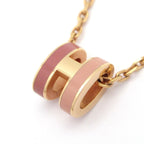 Hermes Necklace Mini Pop H Gold Pink — view 3
