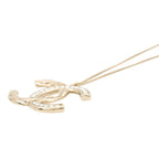 Chanel Necklace CC Logo Metal Rhinestone — view 2
