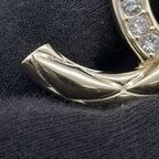 Chanel Necklace CC Logo Metal Rhinestone — view 8