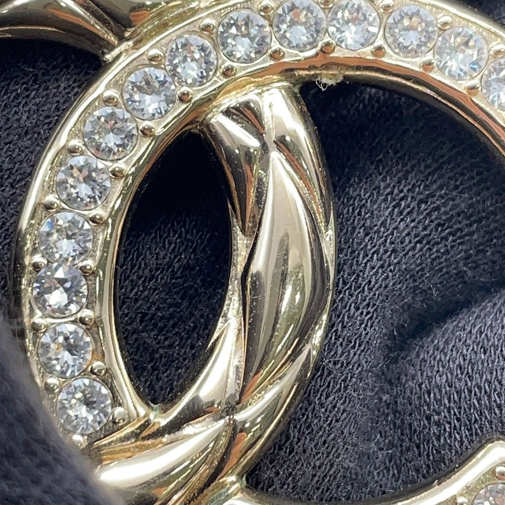 Chanel Necklace CC Logo Metal Rhinestone — view 7