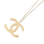 Chanel Necklace CC Logo Metal Rhinestone — view 3