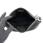 Prada Shoulder Bag Re-Nylon Saffiano Leather Nylon Crossbody Black — view 5