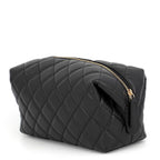 Chanel Pouch Quilted Zip Caviar Leather Case Black — view 2