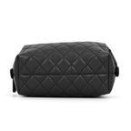 Chanel Pouch Quilted Zip Caviar Leather Case Black — view 3