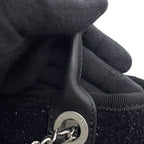 Chanel Tote Bag Deauville Line Mini Logo Glitter Tweed Leather Black — view 7